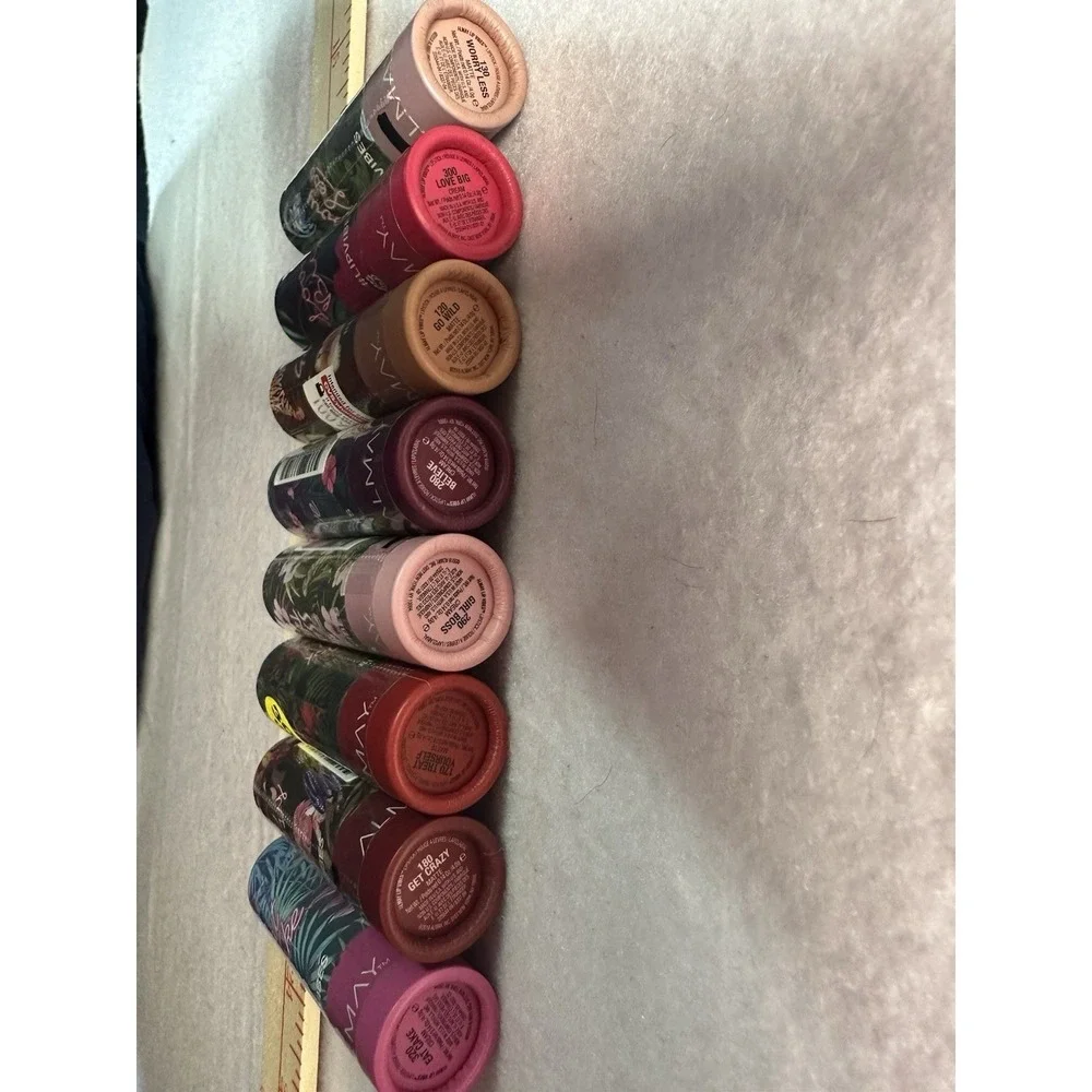 (7) Almay Lip Vibe Lipstick 0.14 oz Each Sealed Unique Colors No Repeats